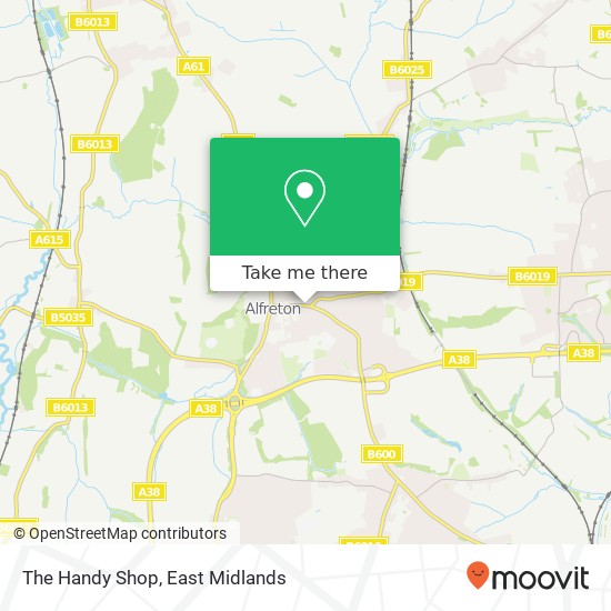 The Handy Shop map