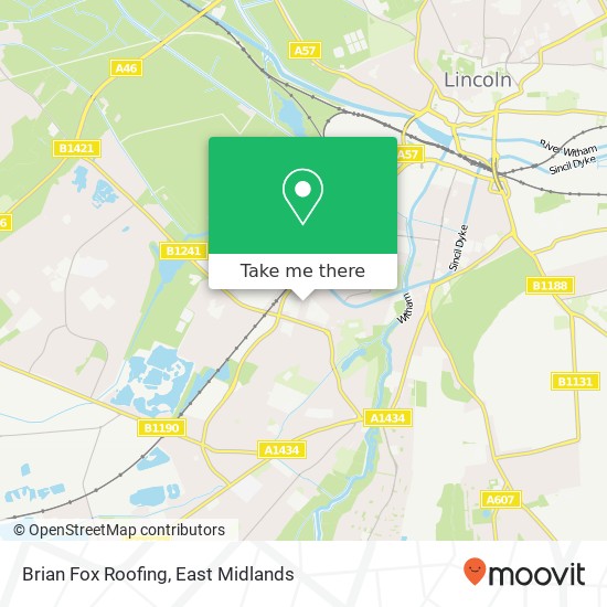 Brian Fox Roofing map