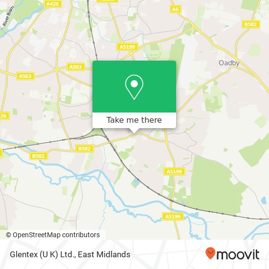Glentex (U K) Ltd. map