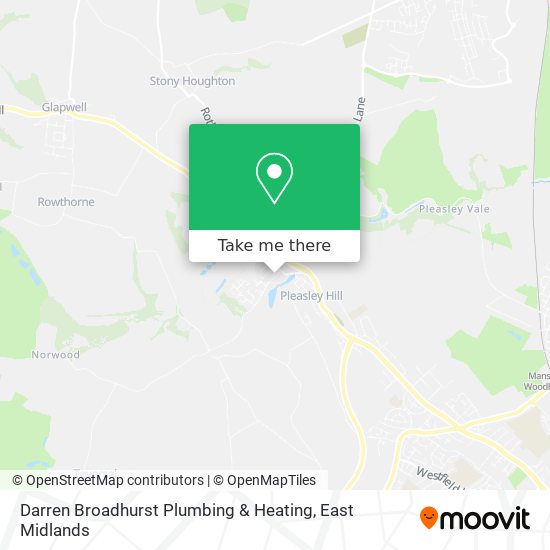 Darren Broadhurst Plumbing & Heating map