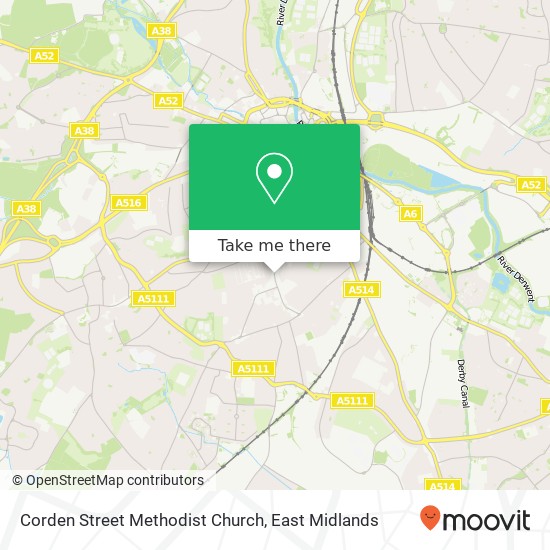 Corden Street Methodist Church map