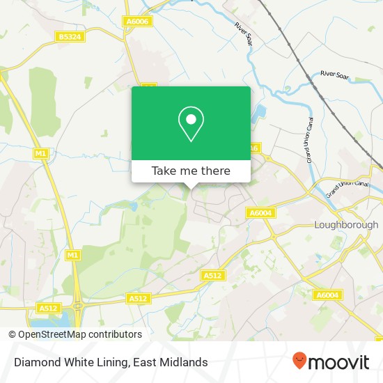 Diamond White Lining map