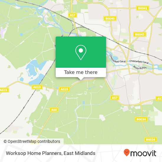 Worksop Home Planners map