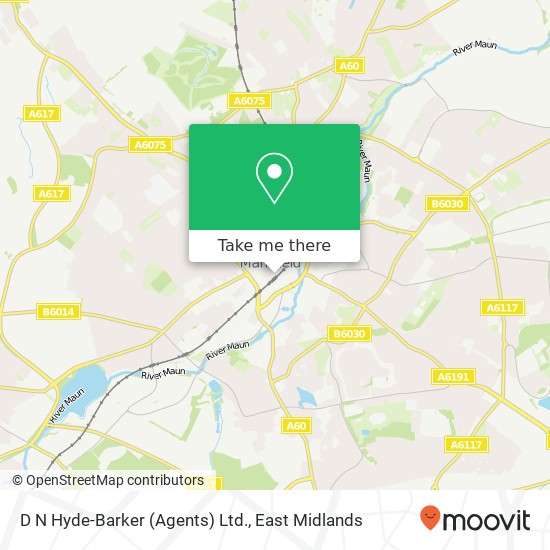 D N Hyde-Barker (Agents) Ltd. map