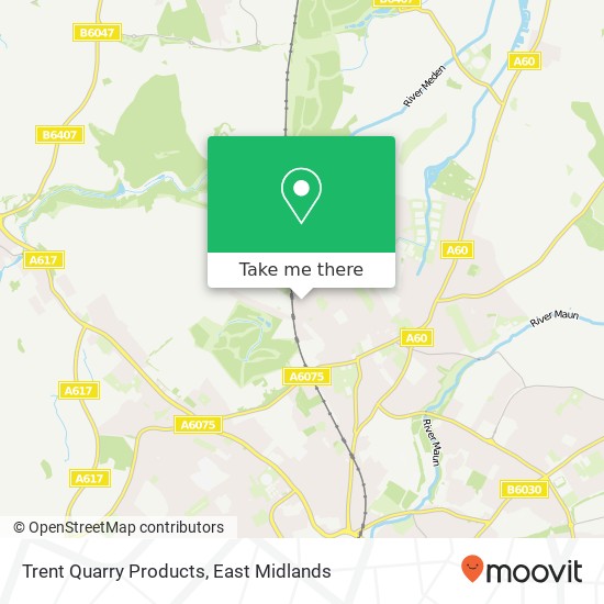 Trent Quarry Products map