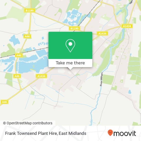 Frank Townsend Plant Hire map