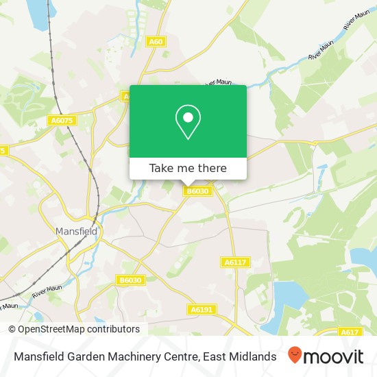 Mansfield Garden Machinery Centre map