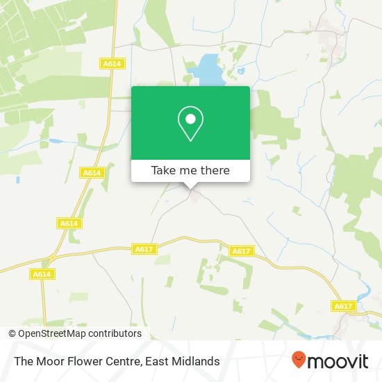 The Moor Flower Centre map