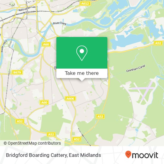 Bridgford Boarding Cattery map