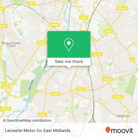 Leicester Motor Co map