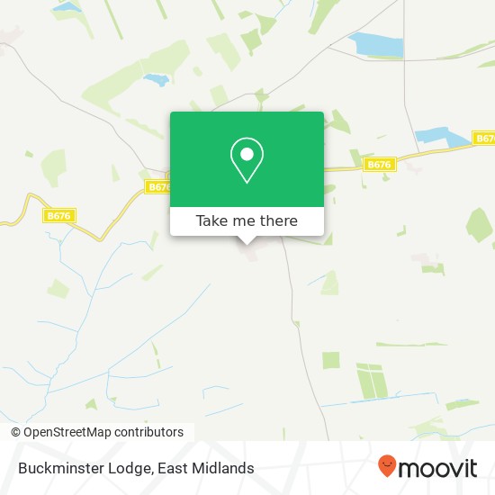 Buckminster Lodge map