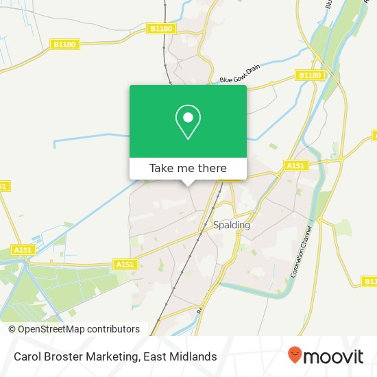 Carol Broster Marketing map