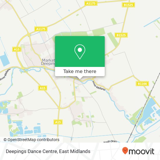 Deepings Dance Centre map