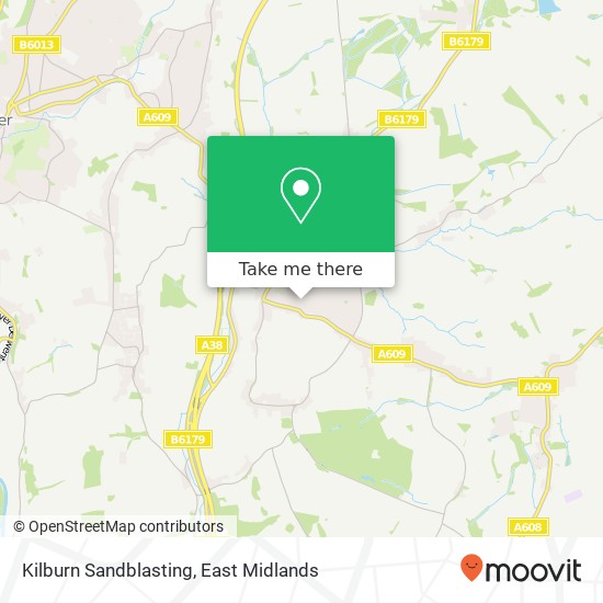 Kilburn Sandblasting map