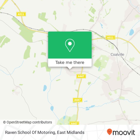 Raven School Of Motoring map