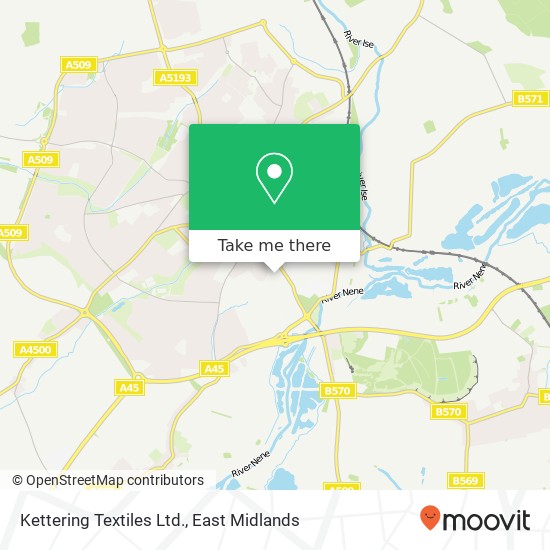 Kettering Textiles Ltd. map