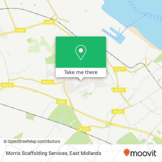 Morris Scaffolding Services map