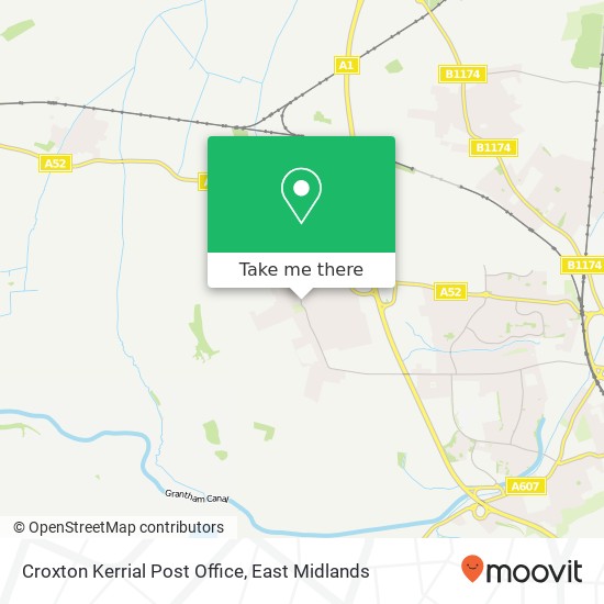 Croxton Kerrial Post Office map