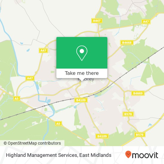 Highland Management Services map