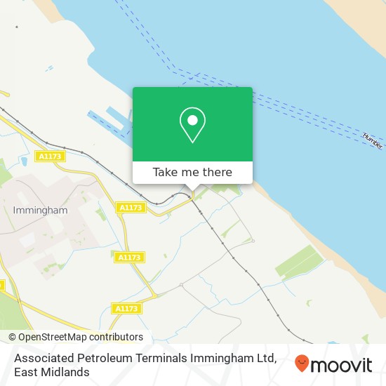 Associated Petroleum Terminals Immingham Ltd map