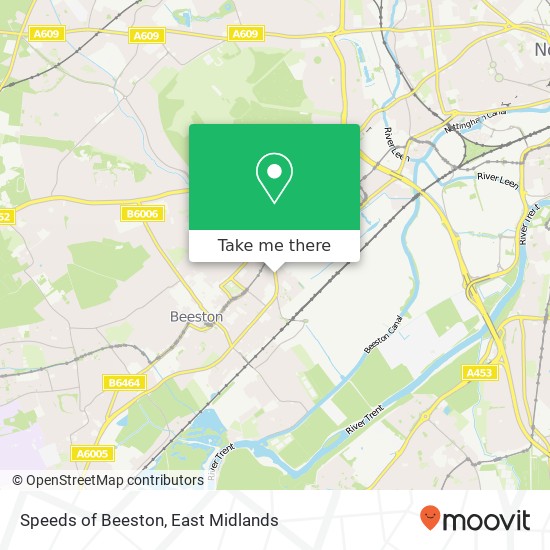 Speeds of Beeston map