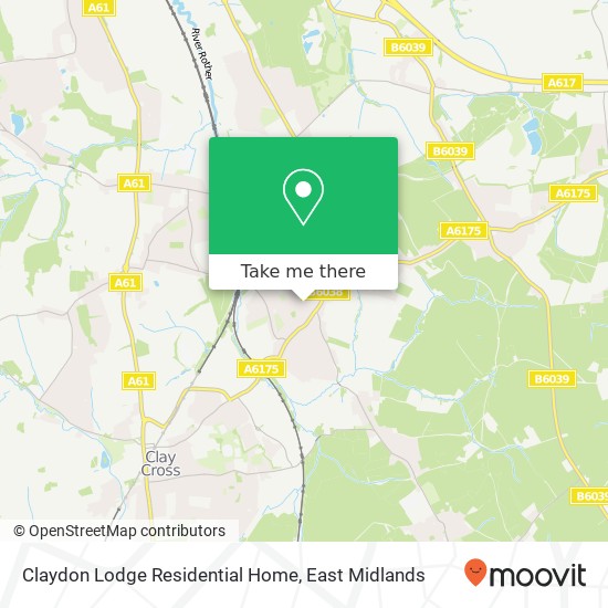 Claydon Lodge Residential Home map