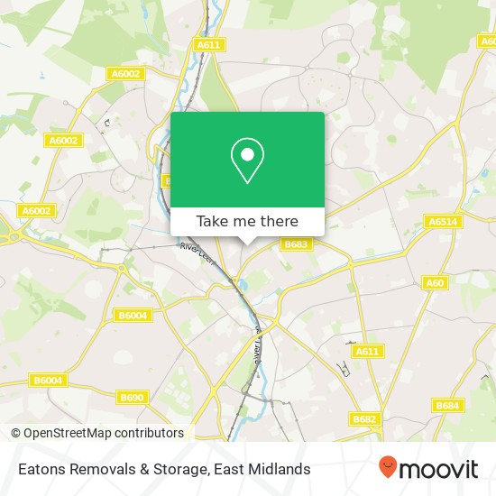 Eatons Removals & Storage map