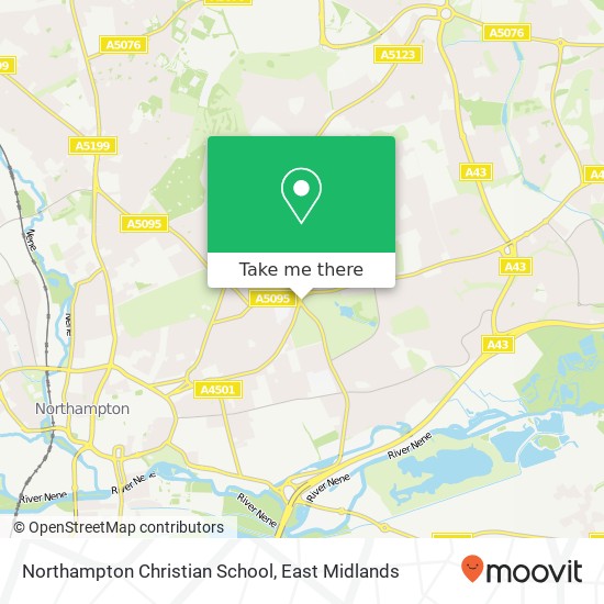 Northampton Christian School map