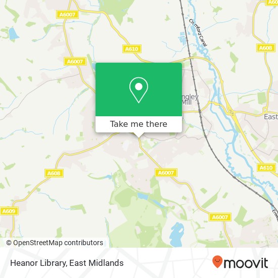 Heanor Library map