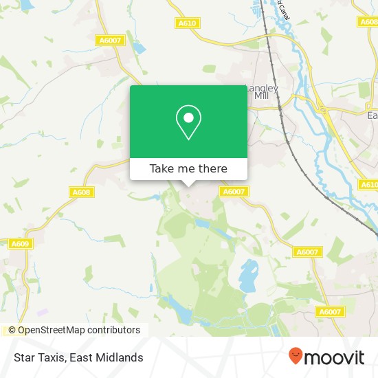 Star Taxis map