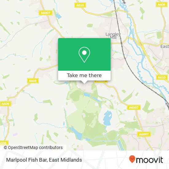 Marlpool Fish Bar map