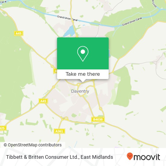 Tibbett & Britten Consumer Ltd. map