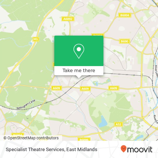 Specialist Theatre Services map