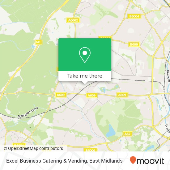 Excel Business Catering & Vending map