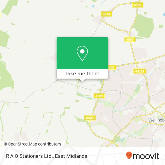 R A O Stationers Ltd. map