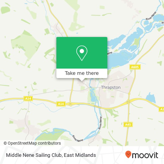 Middle Nene Sailing Club map