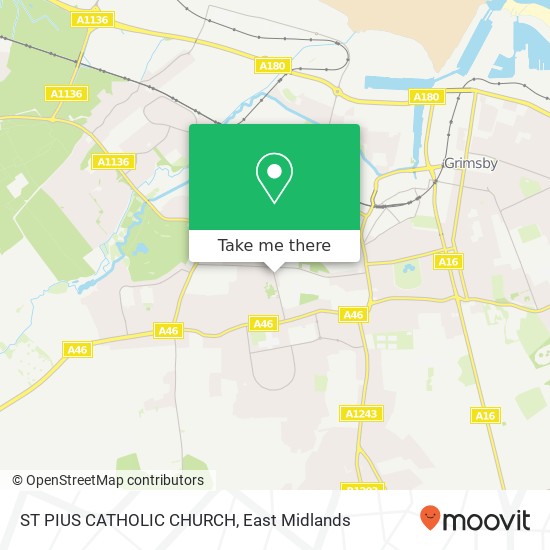 ST PIUS CATHOLIC CHURCH map
