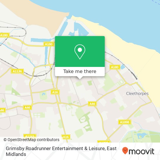 Grimsby Roadrunner Entertainment & Leisure map