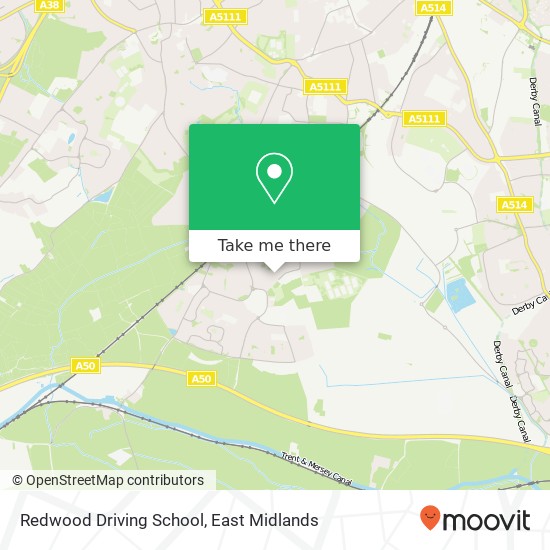 Redwood Driving School map