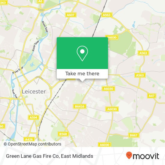 Green Lane Gas Fire Co map