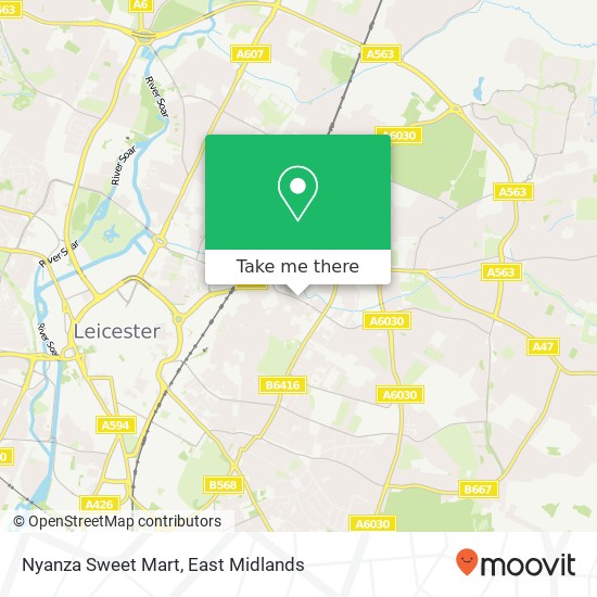 Nyanza Sweet Mart map