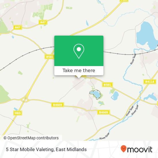 5 Star Mobile Valeting map