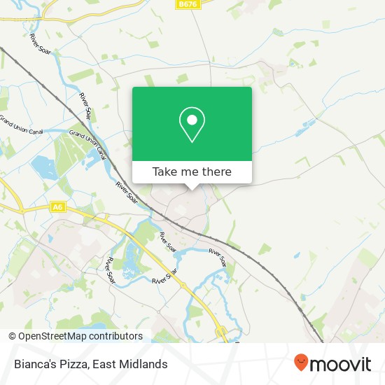 Bianca's Pizza map