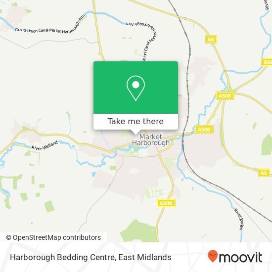 Harborough Bedding Centre map