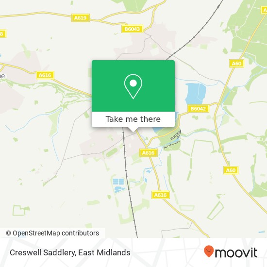 Creswell Saddlery map