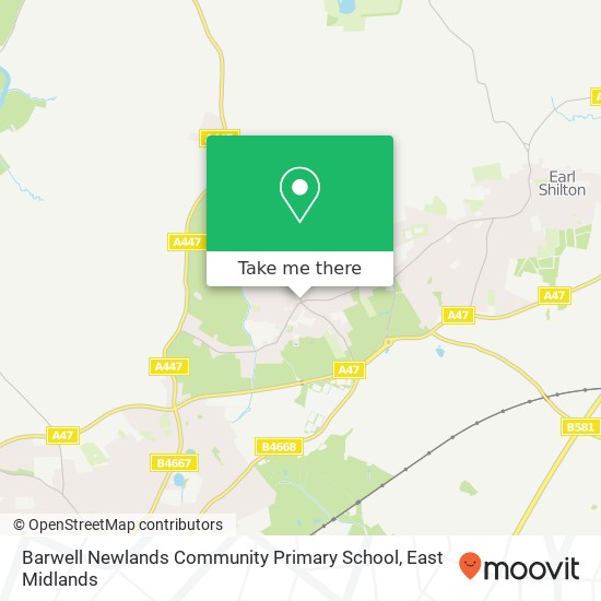 Barwell Newlands Community Primary School map