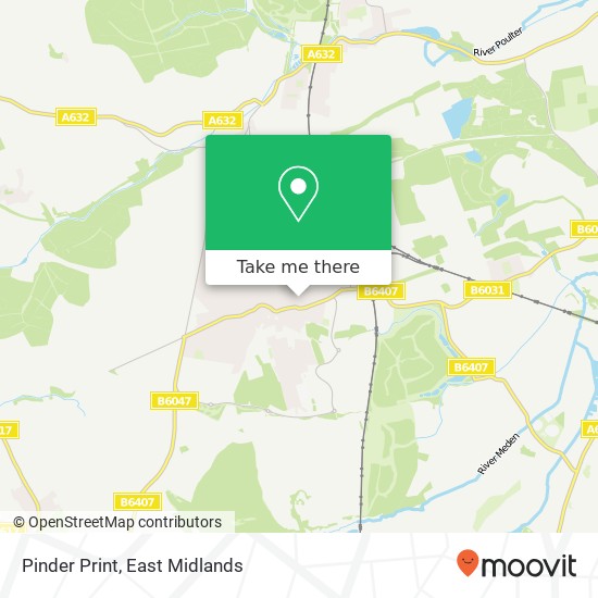 Pinder Print map