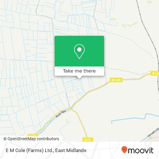 E M Cole (Farms) Ltd. map