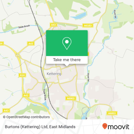 Burtons (Kettering) Ltd map