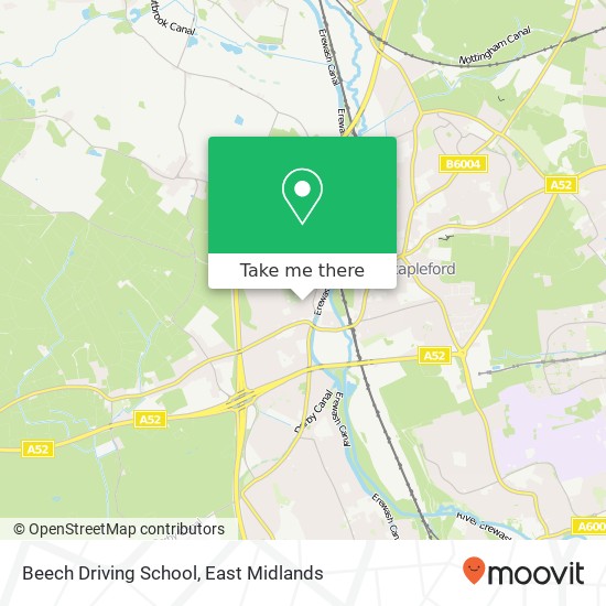 Beech Driving School map